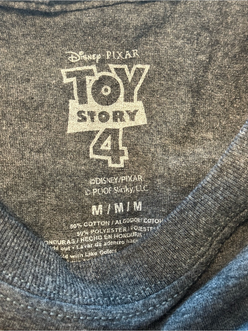Disney Toy Story 4 Graphic Tee - Charcoal with Multicolor Characters - Picture 2 of 3
